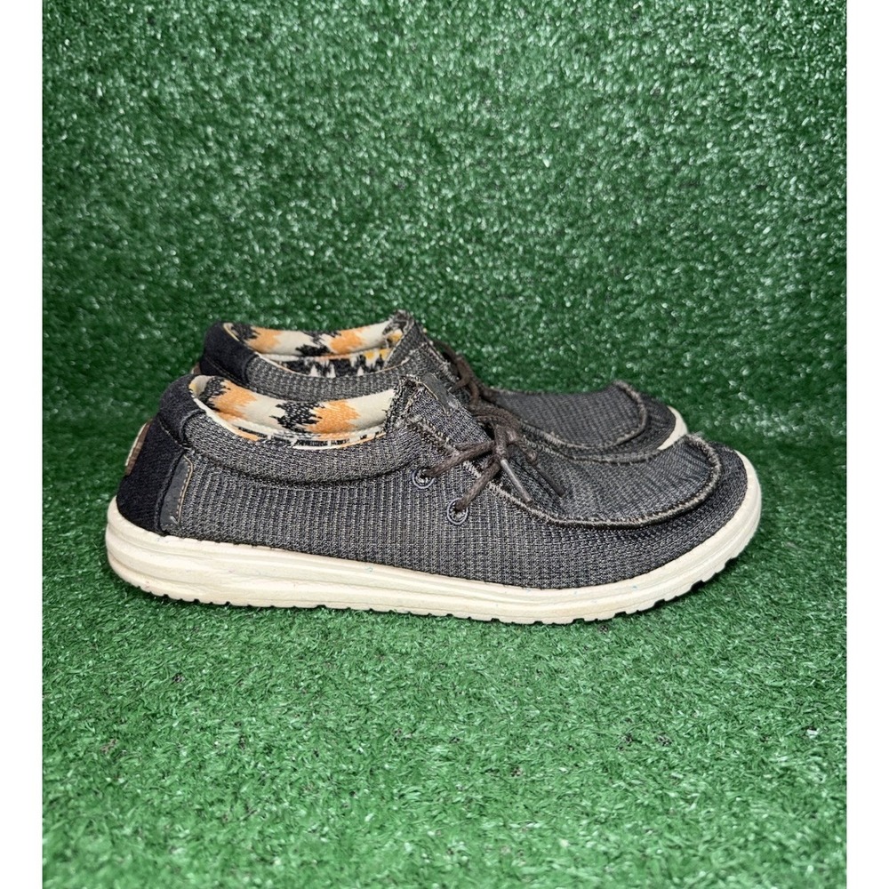 Hey Dude‎ Wally Slip On Shoes Men's Size 10 Grey Comfort Mesh Loafers Sneakers